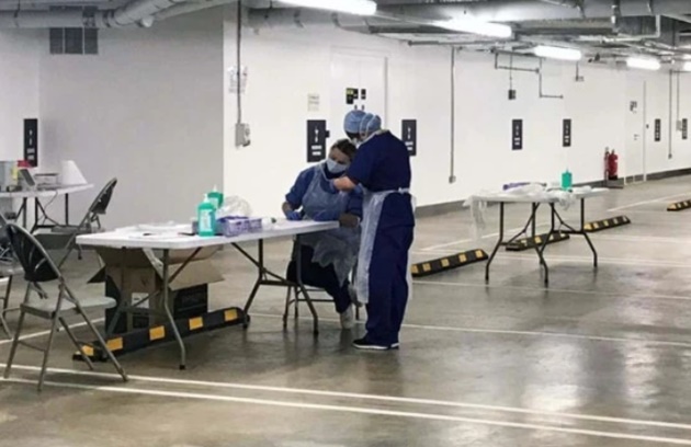 Inside Tottenham Hotspur Stadium’s makeshift coronavirus testing operation where brave nurses test 70 people per day - Bóng Đá