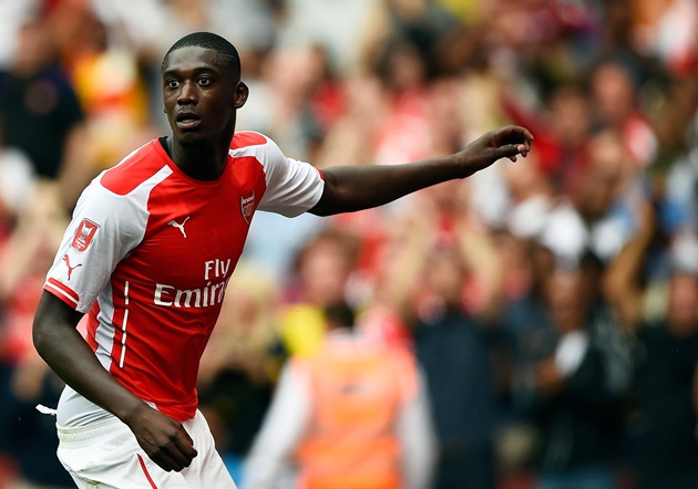 Sanogo thời khoác áo Arsenal.