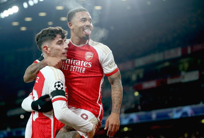 Gabriel Jesus Ch R Nh N T Gi P Arsenal V Ch Champions League