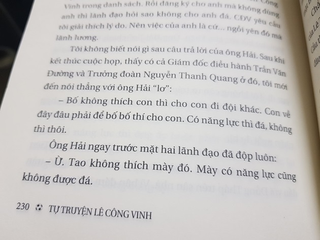 Công Vinh hé lộ chuyện biếu quà ông Hải ‘lơ’ - Bóng Đá