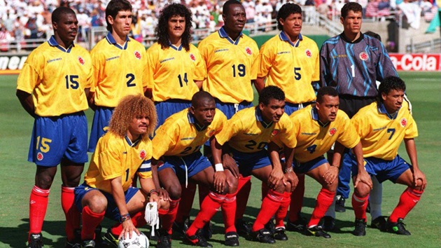 ĐT Colombia tại World Cup 1994. Ảnh: FIFA.com.