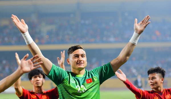 Mành lưới của Đặng Văn Lâm vẫn chưa một lần rung lên tại giải đấu lần này. Ảnh: Việt Hùng