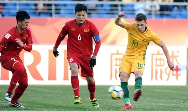 Trên hành trình lập kỳ tích giành HCB U23 châu Á 2018, bên cạnh Xuân Trường luôn có Đức Huy hoặc Đình Trọng "dọn dẹp". Ảnh: I.T
