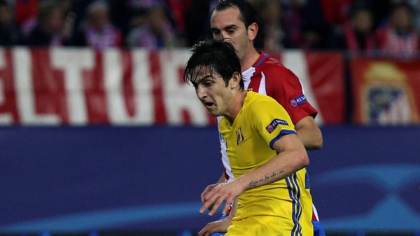 Azmoun từng khuynh đảo hàng phòng ngự của Atletico Madrid. Ảnh: Reuters.