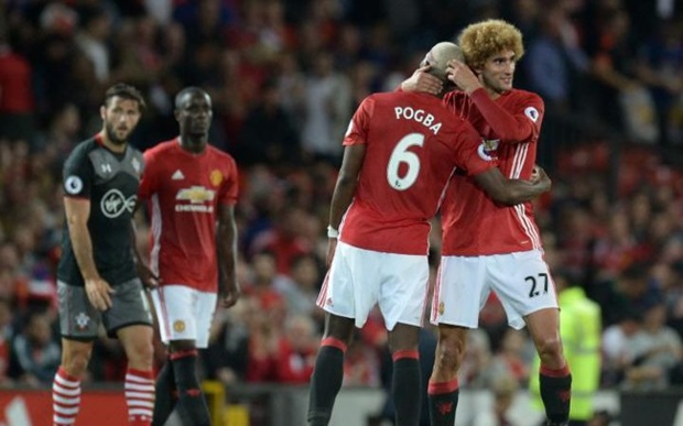 Pogba và Fellaini sẽ bóp chết được sự sáng tạo của Man City? Ảnh: Internet.