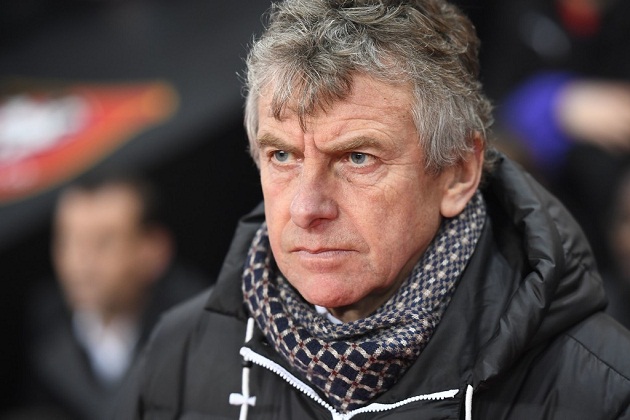 HLV Christian Gourcuff không giấu nổi sự thất vọng.