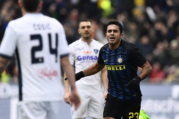 Đây là trận đấu hiếm hoi Eder được đá chính.