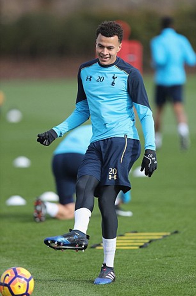 Alli rạng rõ trong buổi tập.