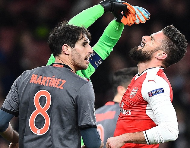 Giroud đã bỏ lỡ nhiều cơ hội trong ngày hôm nay.