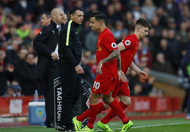 Coutinho chơi khá thất vọng và bị thay ra ở phút 60.