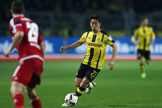 Shinji Kagawa đá đủ 90 phút và đã chơi khá hay.