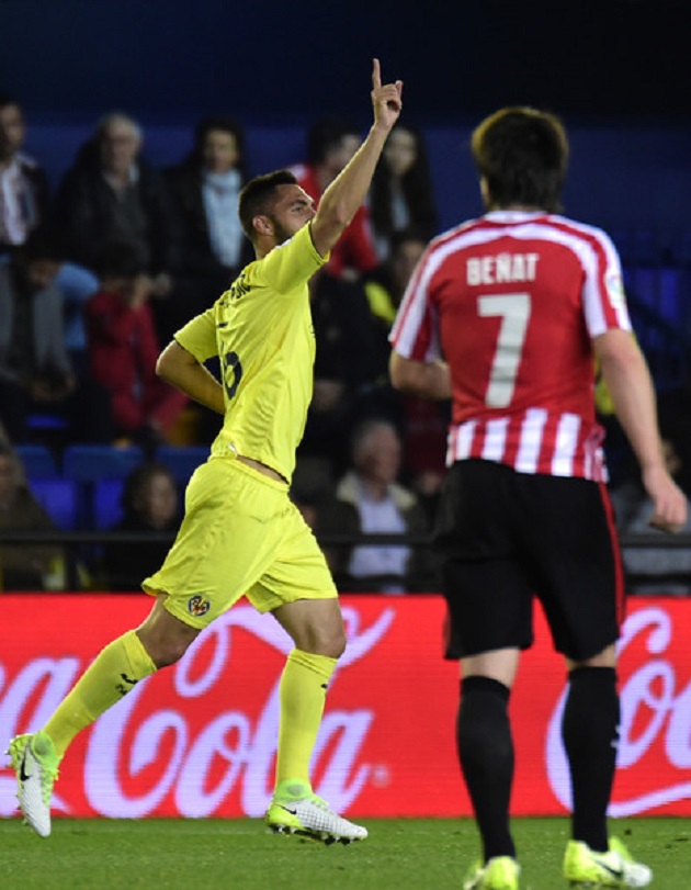 Hậu vệ Victor Ruiz của Villarreal mở tỉ số ngay phút thứ 17.