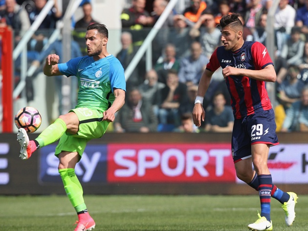 D'Ambrosio gỡ lại một bàn ở phút 65, nhưng tất cả đã quá muộn với Inter.