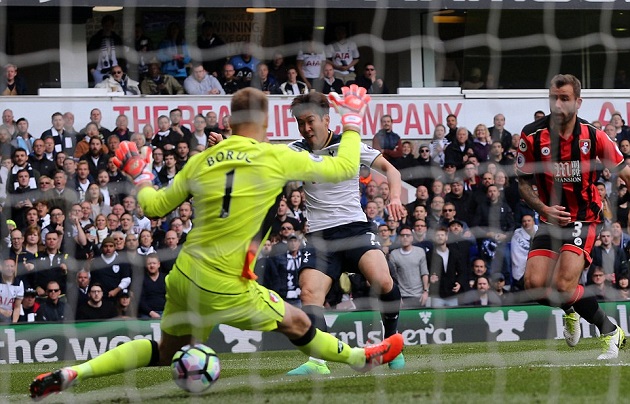 Son sửa lòng hạ gục Boruc chỉ 3 phút sau đó.