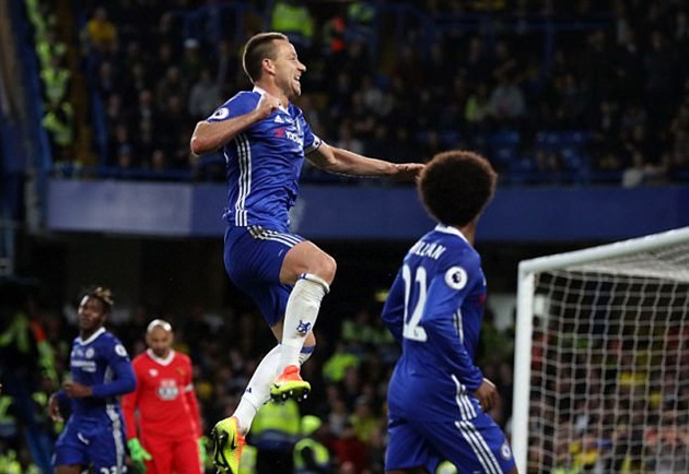 Trước Watford, Terry đã ghi bàn thắng thứ 1000 trong kỉ nguyên Abramovic.