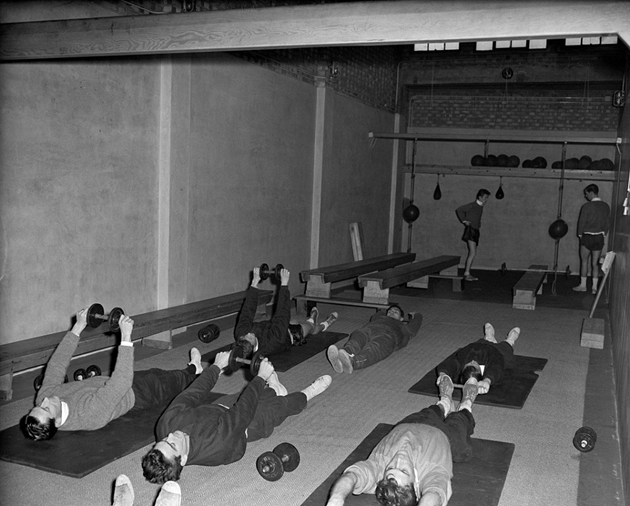 Vào năm 1960, các đội bóng Anh đã nghiêm túc rèn thể lực.