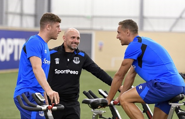 Không khí tập luyện khá thỏa mái.