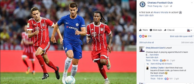 Xếp thứ hai là Chelsea với con số 67 triệu lượt theo dõi. Con số này tăng lên nhanh chóng nhờ chức vô địch vào năm ngoái.