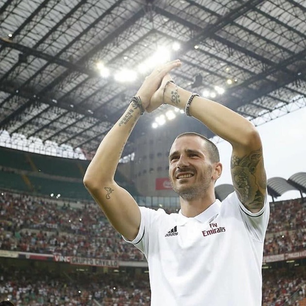 Ông Montella vẫn cất trung vệ Bonucci cũng như hàng loạt trụ cột khác.