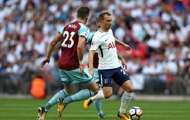 Tottenham mở đầu trận đấu với sơ đồ 4-5-1 khá lạ lẫm.