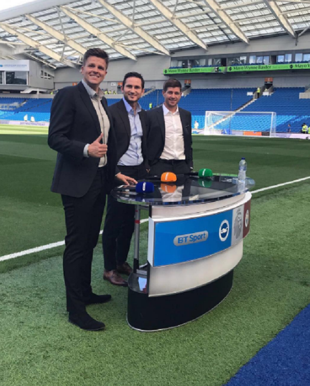 Trước khi huấn luyện, Lampard là một bình luận viên bán thời gian cho các hãng thông tấn lớn của nước Anh.