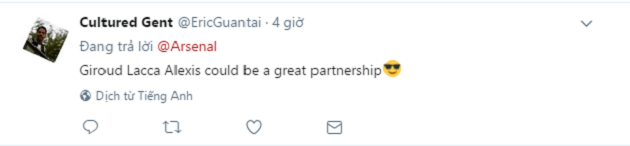 Giroud Lacazette và Sachez là những đối tác tốt. Tại sao Wenger không để họ đá chính cùng nhau?