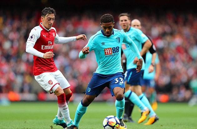 Ozil không chơi đủ 90 phút từ sau trận đấu với Bournemouth (09/09).