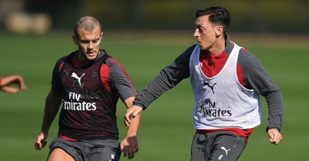 Mới đây, sự trở lại của Jack Wilshere đã đe dọa vị trí của Ozil.