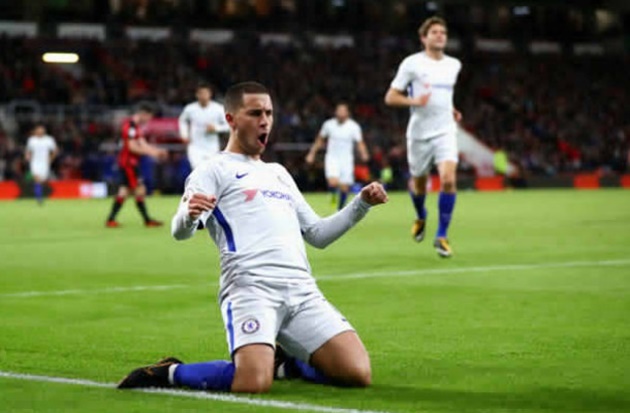 Hazard đã ghi bàn trong 3 trận gần nhất của Chelsea.