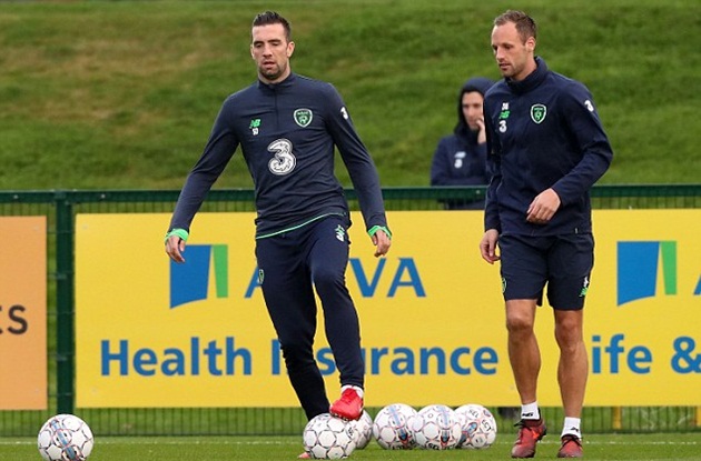 David Meyler sẽ vắng mặt trong trận lượt đi với Đan Mạch vì đang thụ án treo giò.