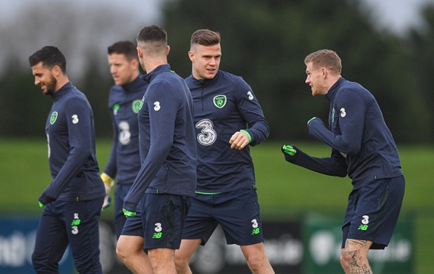 Có thể thấy tin thần của Ireland đang lên rất cao.