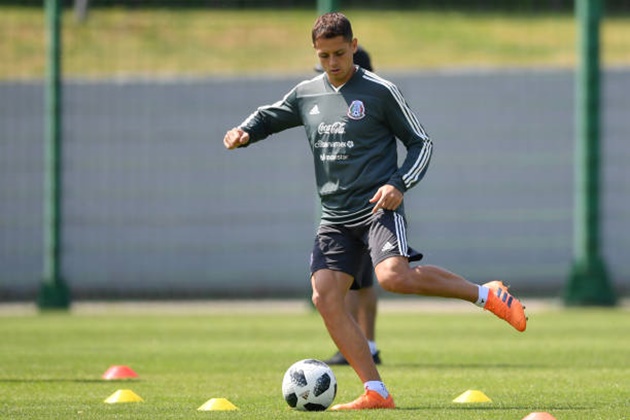 Chicharito là đầu tàu trên hàng công của Mexico ở trận tới.
