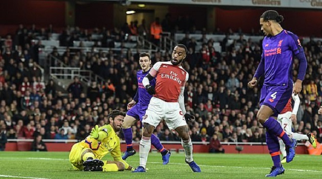 Arsenal và Liverpool đã có một trận đấu cống hiến.