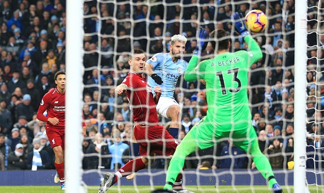 Aguero tiếp tục cái duyên ghi bàn vào lưới Big Six.