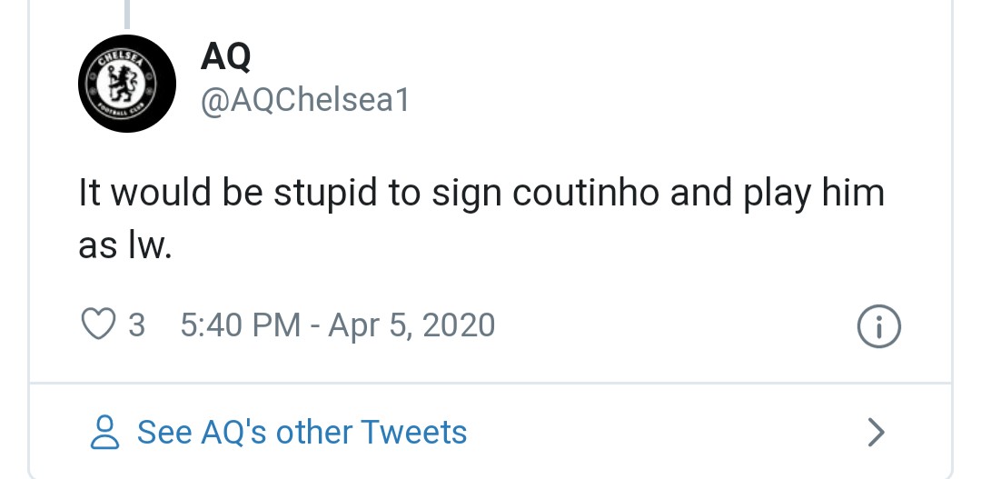 Chelsea fans react to coutinho - Bóng Đá
