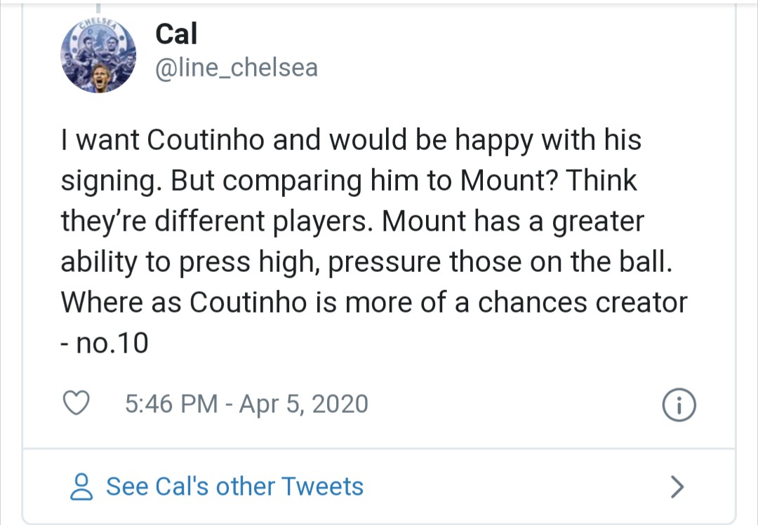 Chelsea fans react to coutinho - Bóng Đá