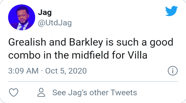 Aston Villa fans react to Grealish's performance  - Bóng Đá