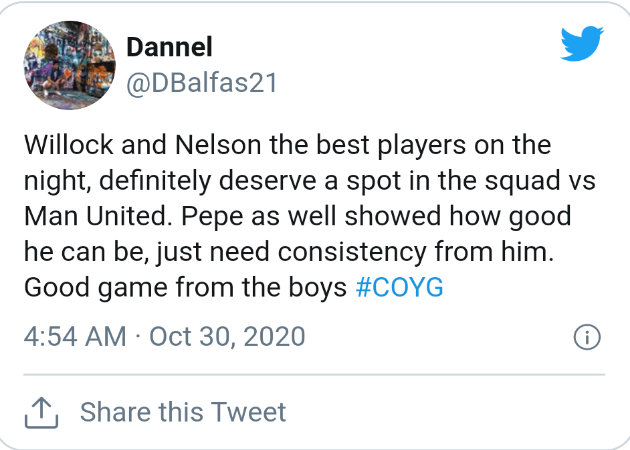 Arsenal fans react to Reiss Nelson - Bóng Đá