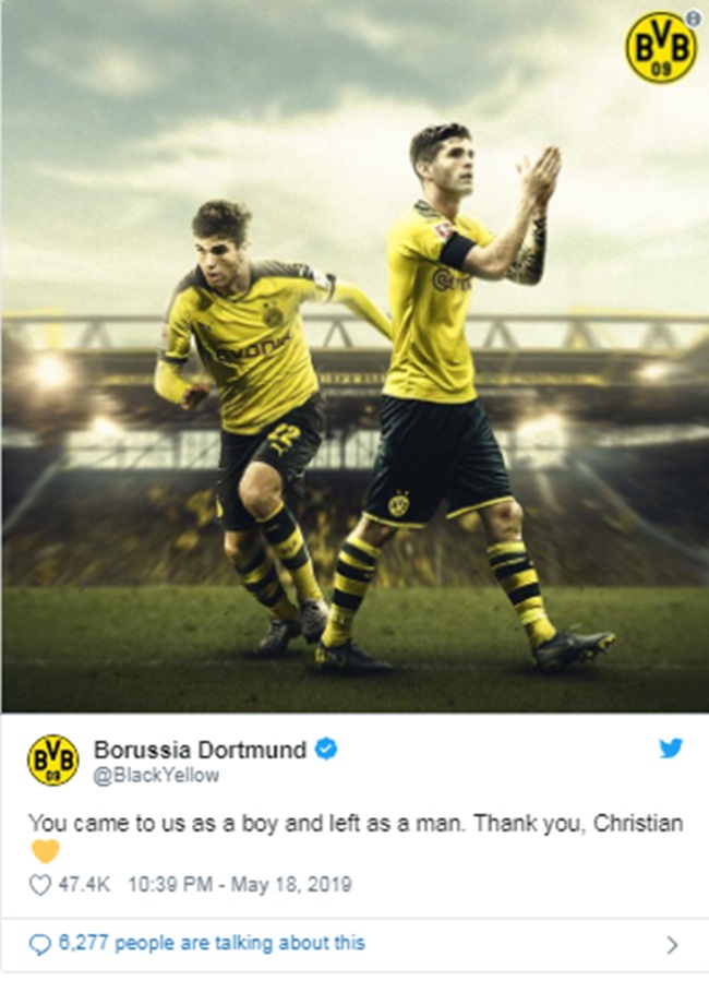 Dortmund gửi thông điệp tri ân dành cho tài năng trị giá 64 triệu euro - Bóng Đá