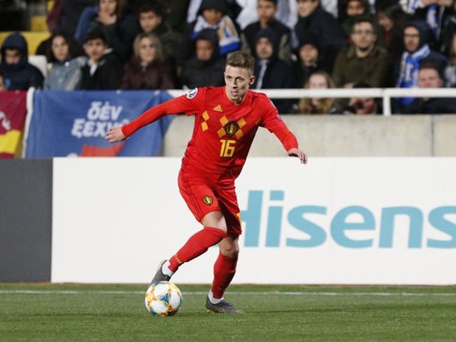 Thorgan đã có 21 lần đá cho tuyển Bỉ.