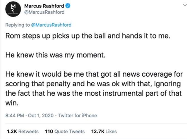 Marcus Rashford tweets story about Romelu Lukaku after Champions League draw - Bóng Đá