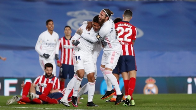 Real vừa đánh bại Atletico với tỷ số 2-0 tại La Liga.