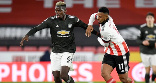 Kỹ thuật cá nhân thượng thừa và khả năng đưa ra quyết định chuẩn xác giúp Pogba thoát pressing trước Sheffield.