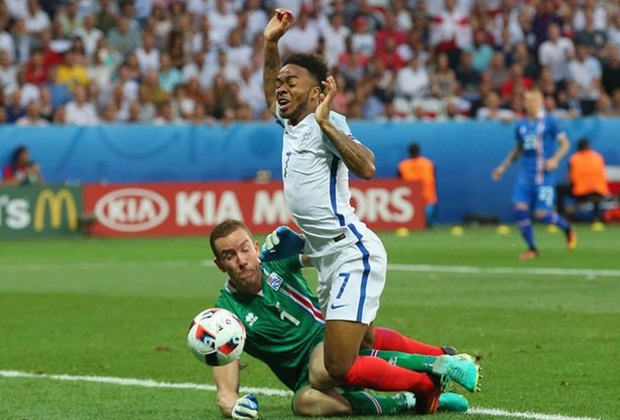 Sterling có một mùa EURO đáng quên. Ảnh: Internet.