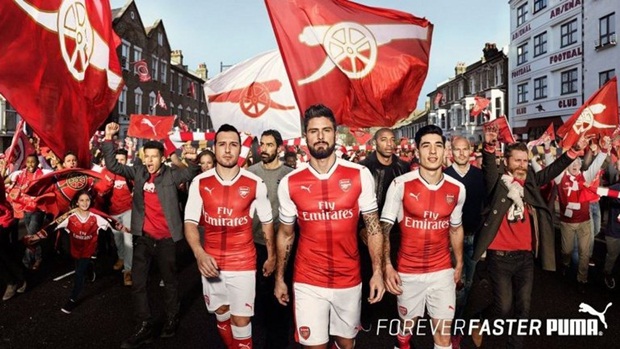 Bộ ba Arsenal "chất lừ" trong bộ trang phục mới. Ảnh: Internet.