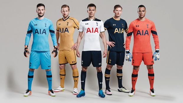 Tất cả những bộ trang phục sẽ được Tottenham sử dụng vào mùa sau. Ảnh: Internet.