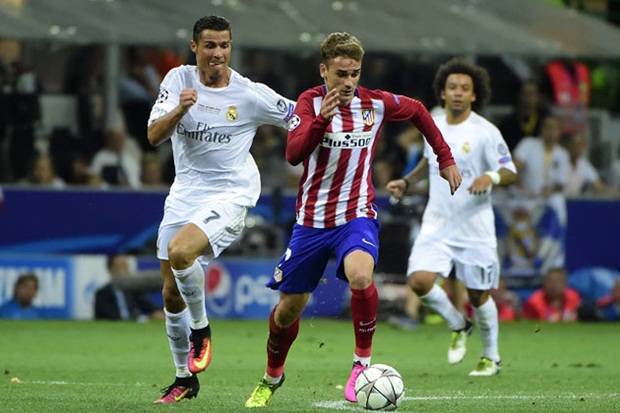 Griezmann tự tin thách thức Ronaldo và Bale. Ảnh: Internet.