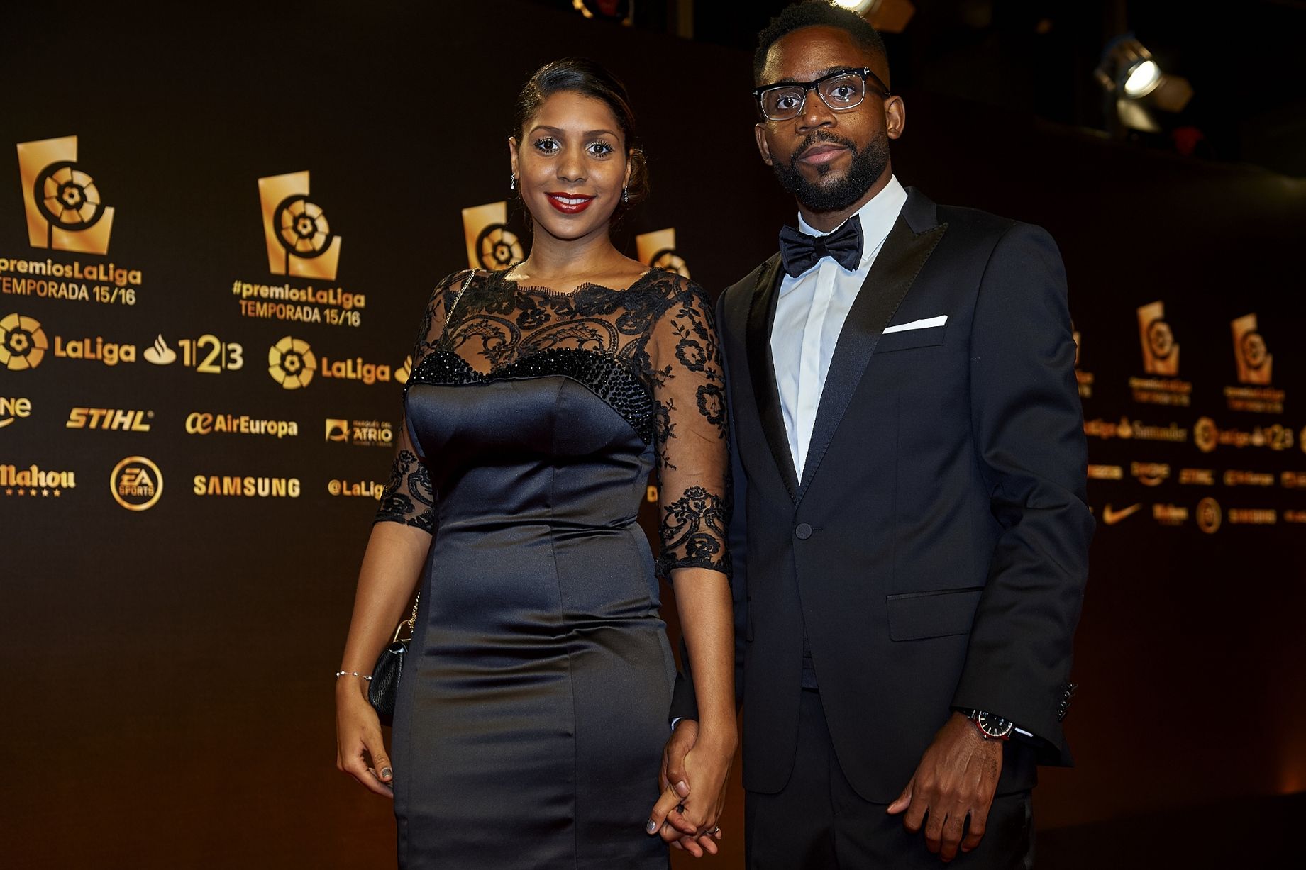 Bên cạnh đó là sự xuất hiện của các ngôi sao tại La Liga, trong hình là tiền đạo Cedric Bakambu của Villarreal.