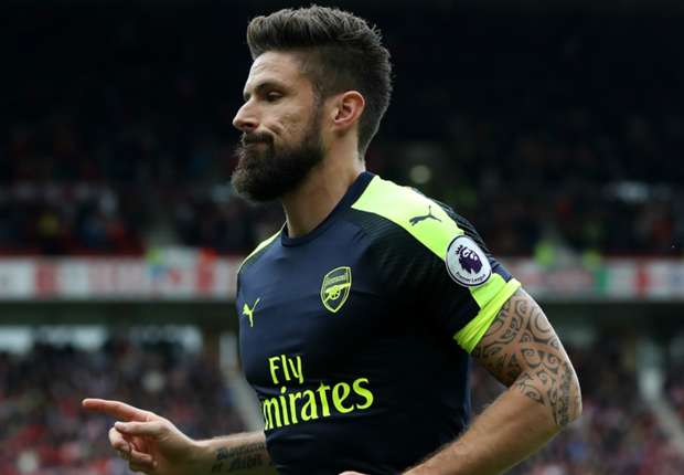 Giroud gặp khó khăn tại Arsenal. Ảnh: Internet.