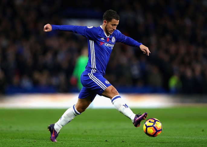 10. Eden Hazard - Chelsea - Số lần kiến tạo: 35